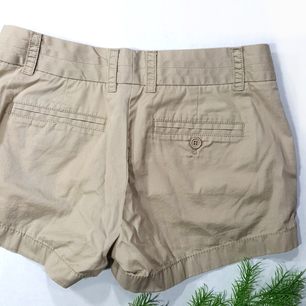 J. Crew Factory Chino Khaki Cotton Shorts Size 2 - Picture 4 of 5